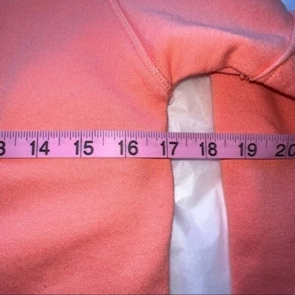 Iceburg Sweatshirt Womens S Coral Cotton Blend Fleece Long Sleeve Pullover - Picture 13 of 14